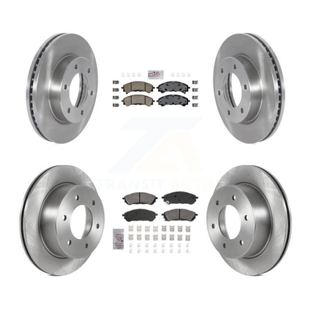 Front Rear Ceramic Pads And Disc Brake Rotors Kit For 2019-2023 Ford Ranger K8A-107254