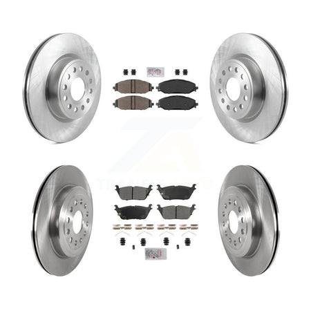 Front Rear Semi-Metallic Pads And Disc Brake Rotors Kit For Ram 1500 K8A-107255