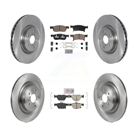 Front Rear Ceramic Pads And Disc Brake Rotors Kit For 2019-2024 Subaru Ascent K8A-107257