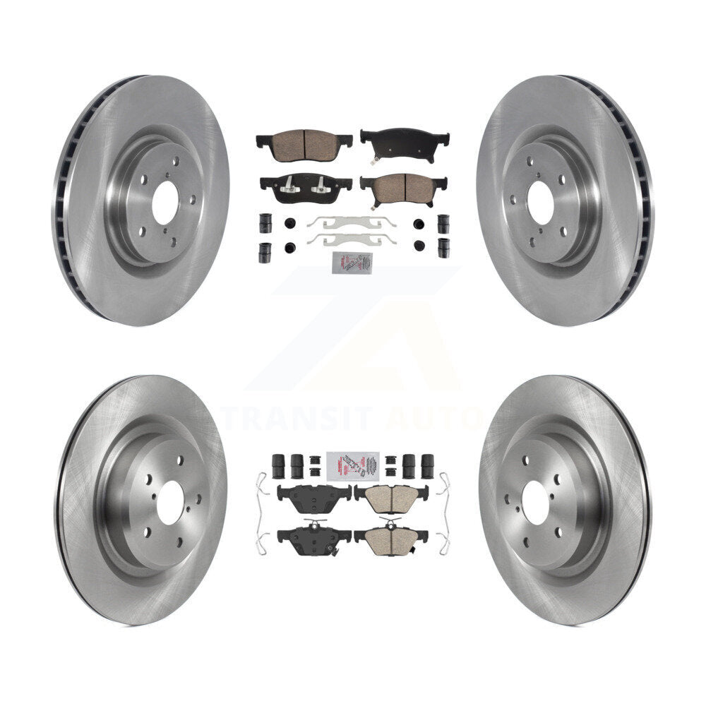 Front Rear Ceramic Pads And Disc Brake Rotors Kit For 2019-2024 Subaru Ascent K8A-107258