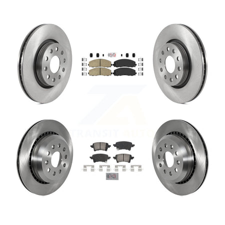 Front Rear Ceramic Pads And Disc Brake Rotors Kit For 2020-2023 Jeep Gladiator K8A-107262