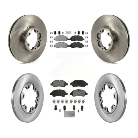 Front Rear Semi-Metallic Pad & Brake Rotors Kit For Ford Transit-350 HD With 6 Lug Wheels K8A-107268