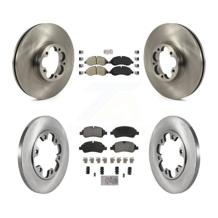 Front Rear Semi-Metallic Pad & Brake Rotors Kit For Ford Transit-350 HD With 6 Lug Wheels K8A-107269