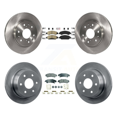 Front Ceramic Rear Semi-Metallic Pad And Brake Rotor Kit For Chevrolet Silverado 1500 GMC K8A-107280