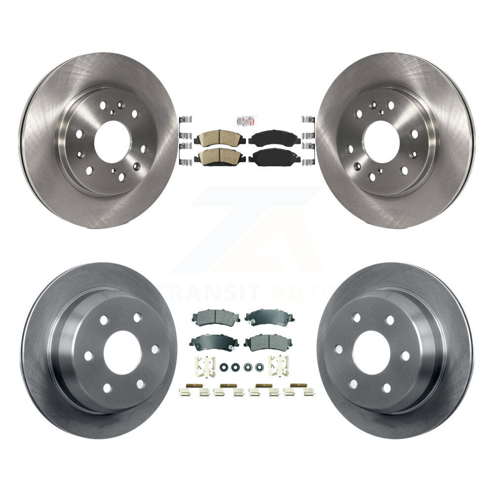 Front Ceramic Rear Semi-Metallic Pad And Brake Rotor Kit For Chevrolet Silverado 1500 GMC K8A-107281