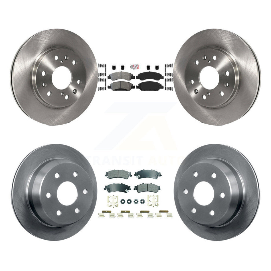 Front Rear Semi-Metallic Pad Disc Brake Rotor Kit For Chevrolet Silverado 1500 GMC Sierra K8A-107282
