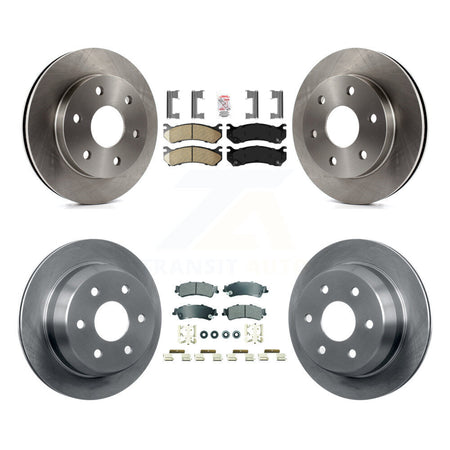 Front Ceramic Rear Semi-Metallic Pad Brake Rotors Kit For Chevrolet GMC Silverado 1500 XL K8A-107283