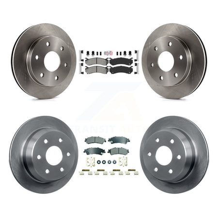 Front Rear Semi-Metallic Pad & Brake Rotor Kit For Chevrolet GMC Silverado 1500 Sierra XL K8A-107284