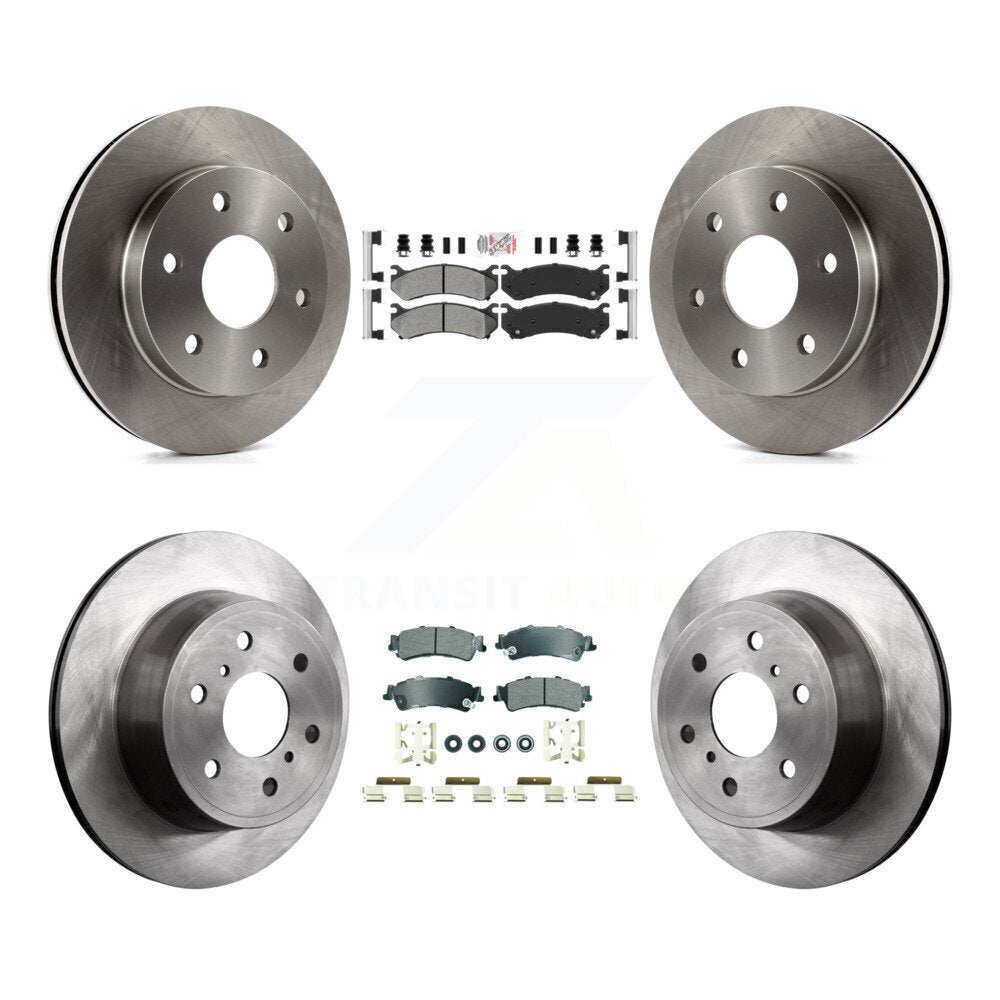 Front Rear Semi-Metallic Pads And Disc Brake Rotors Kit For GMC Sierra 1500 Classic K8A-107286