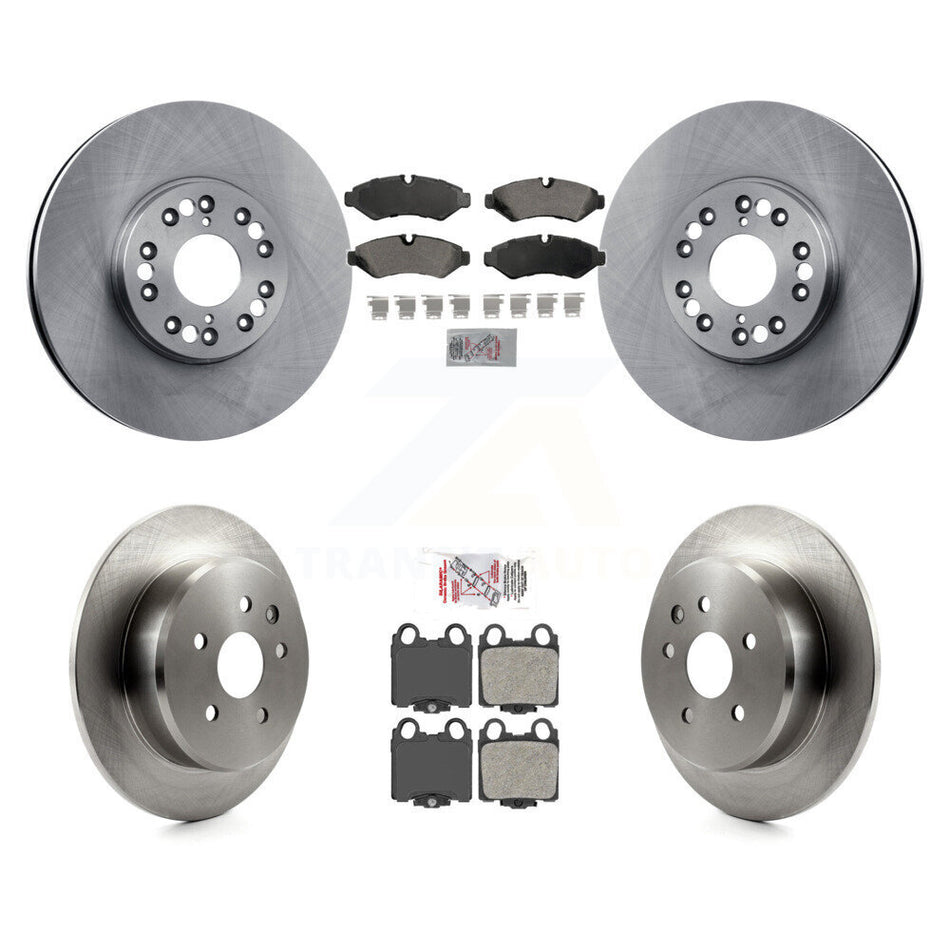 Front Ceramic Rear Semi-Metallic Pad & Brake Rotors Kit For Lexus SC430 IS300 GS300 GS400 K8A-107290