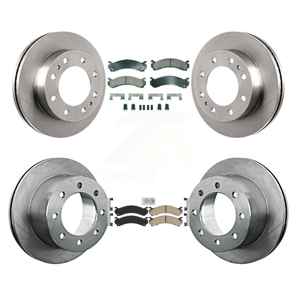 Front Rear Ceramic Pad Brake Rotor Kit For Chevrolet GMC Silverado 3500 Sierra HD Classic K8A-107321