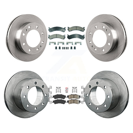 Front Rear Ceramic Pads And Disc Brake Rotors Kit For 2001 GMC Sierra 3500 K8A-107329