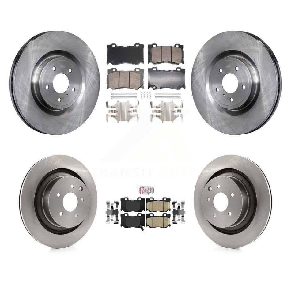 Front Rear Ceramic Pad Brake Rotors Kit For 2009-2013 INFINITI G37 RWD With Brembo Brakes K8A-107333