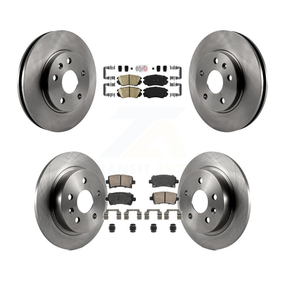 Front Rear Ceramic Pads And Disc Brake Rotors Kit For Chevrolet Malibu Limited K8A-107338