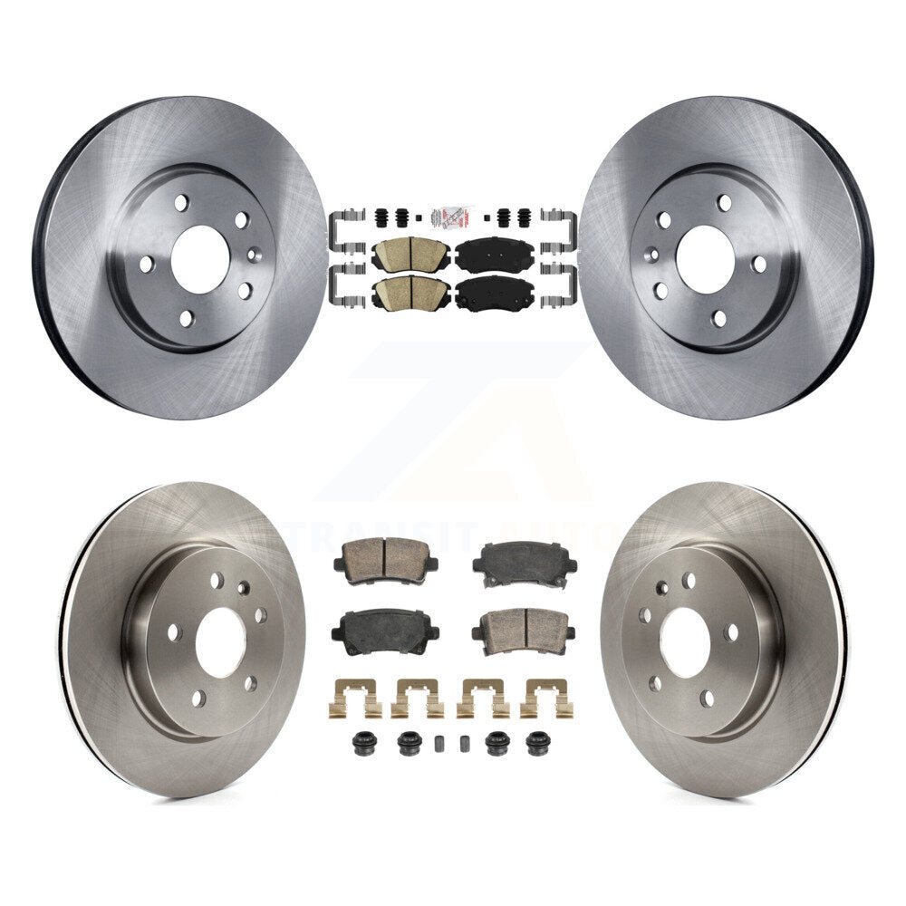 Front Rear Ceramic Pads And Disc Brake Rotors Kit For Chevrolet Malibu Buick LaCrosse K8A-107341