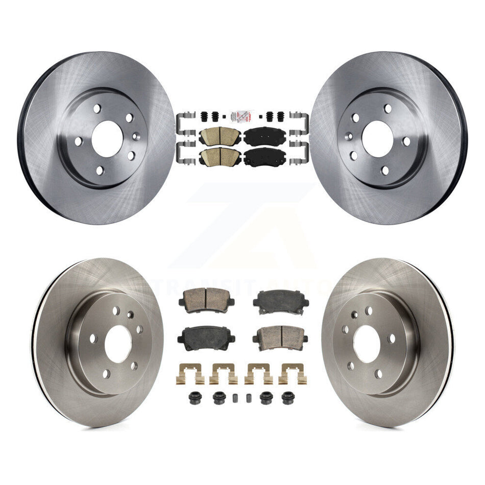 Front Rear Ceramic Pads And Disc Brake Rotors Kit For Chevrolet Malibu Buick LaCrosse K8A-107341