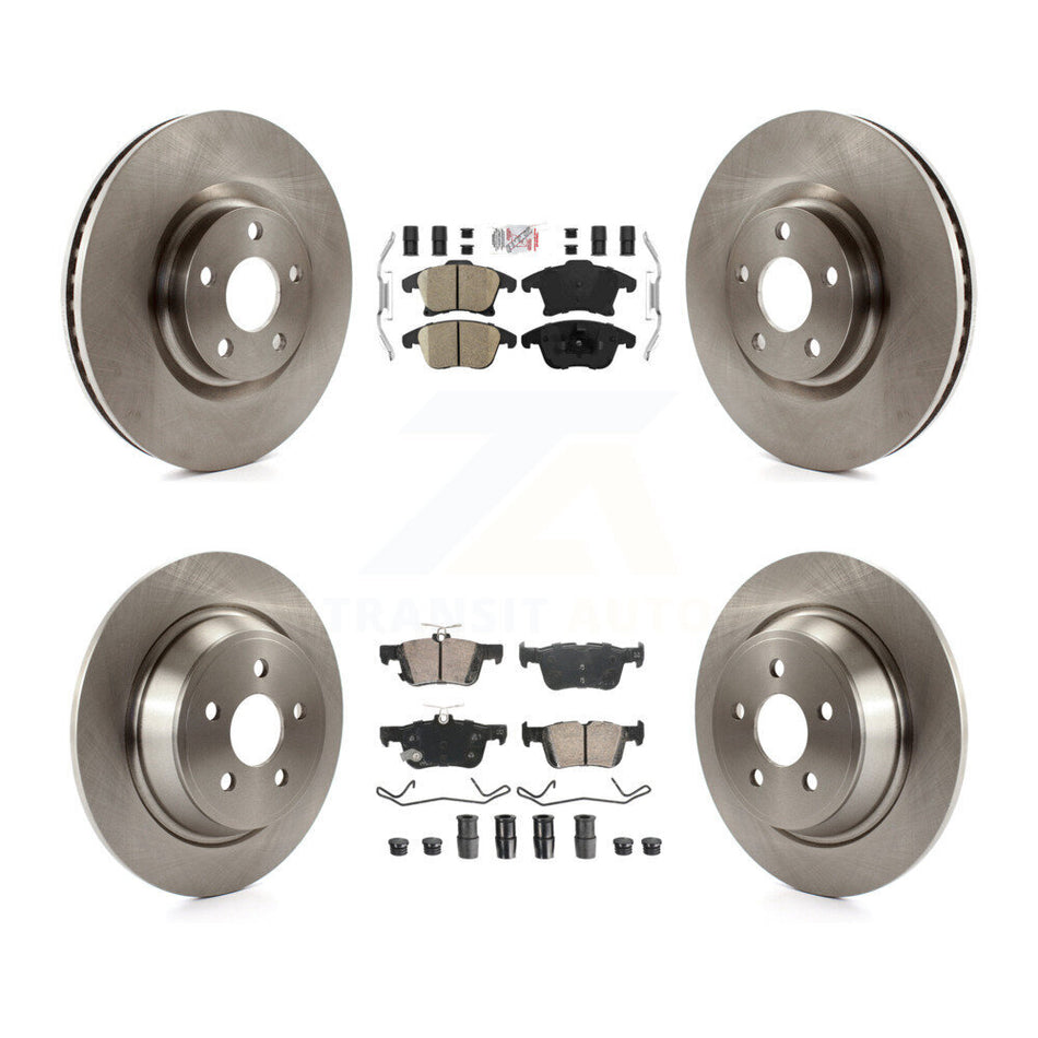 Front Rear Ceramic Pad & Disc Brake Rotors Kit For 2019-2020 Ford Police Responder Hybrid K8A-107345