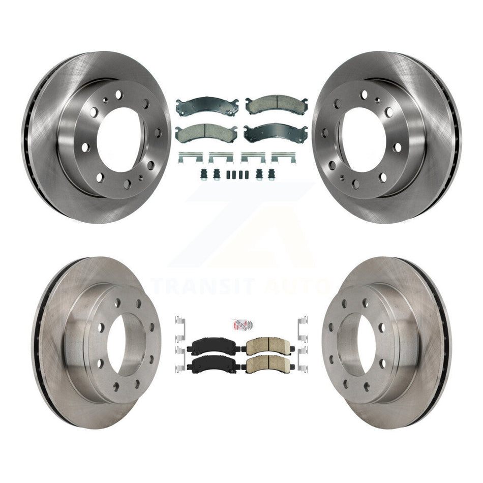 Front Rear Ceramic Pads And Disc Brake Rotors Kit For Chevrolet Express 2500 GMC Savana K8A-107347