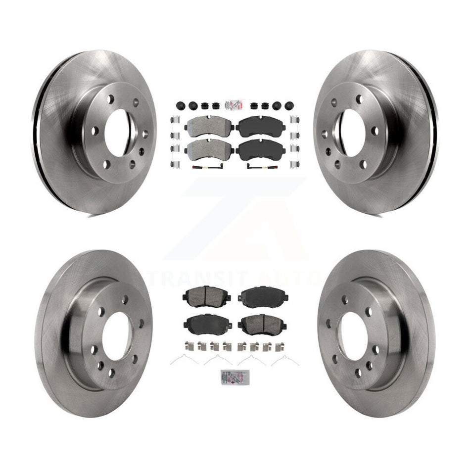Front Rear Semi-Metallic Pad & Brake Rotors Kit For Mercedes-Benz Sprinter 2500 3500 4500 K8A-107369