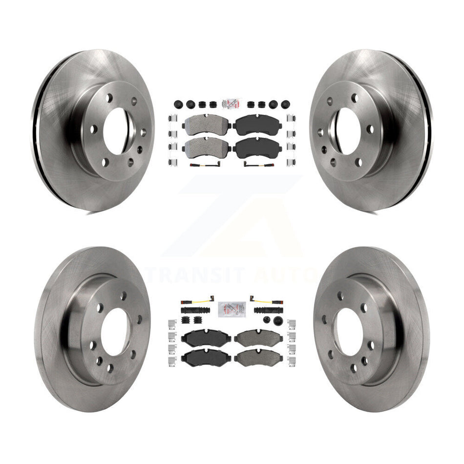 Front Rear Semi-Metallic Pad & Brake Rotors Kit For Mercedes-Benz Sprinter 2500 3500 4500 K8A-107370