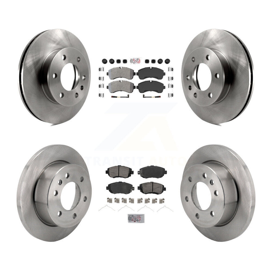 Front Rear Semi-Metallic Pad & Brake Rotors Kit For Mercedes-Benz Sprinter 2500 3500 1500 K8A-107371