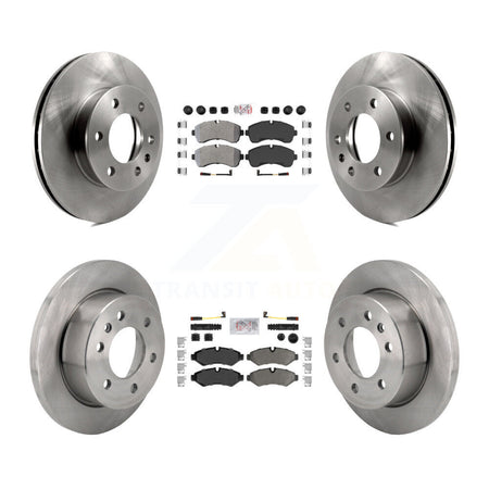 Front Rear Semi-Metallic Pad & Brake Rotors Kit For Mercedes-Benz Sprinter 2500 3500 1500 K8A-107372