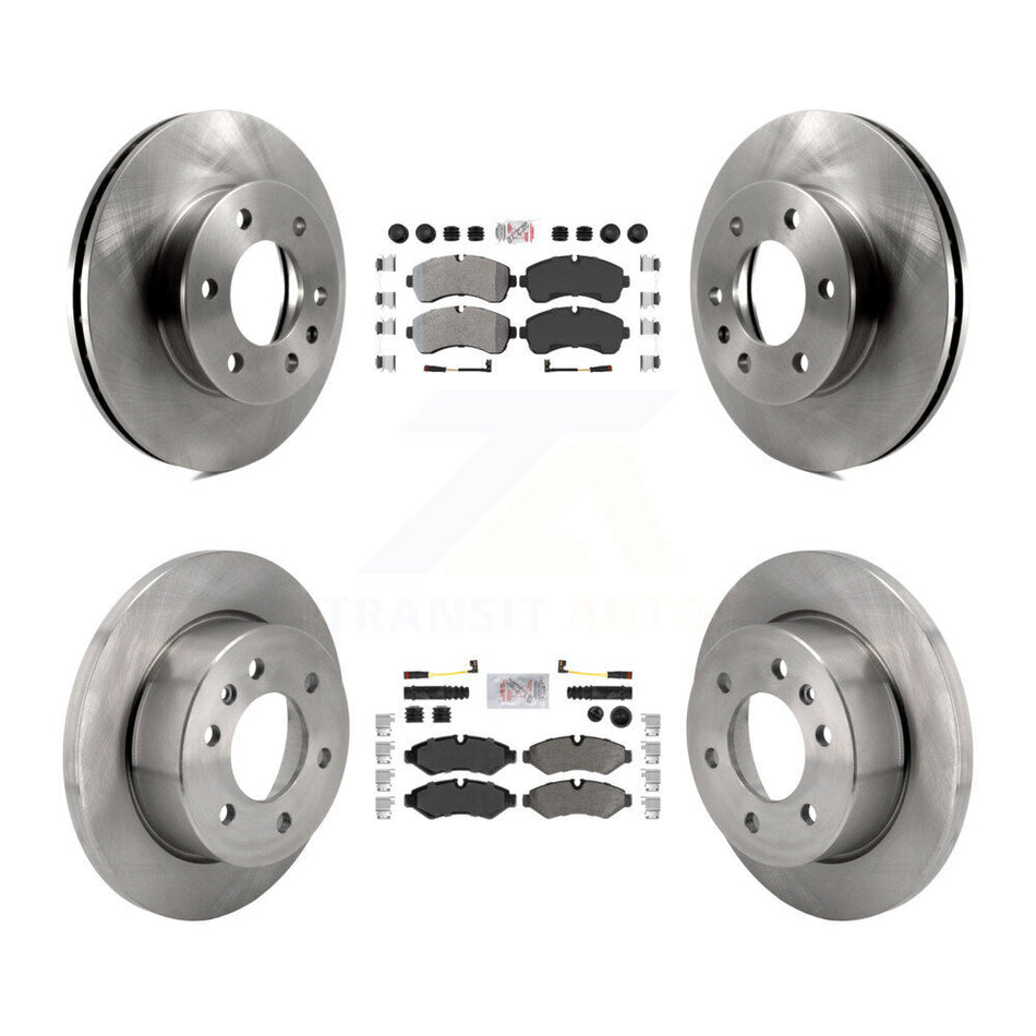Front Rear Semi-Metallic Pad & Brake Rotors Kit For Mercedes-Benz Sprinter 2500 3500 1500 K8A-107372