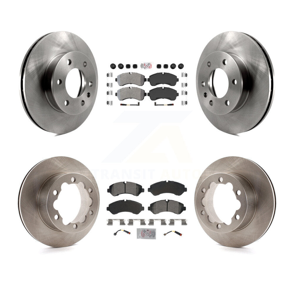 Front Rear Semi-Metallic Pad Brake Rotors Kit For Mercedes-Benz Sprinter 3500 4500 3500XD K8A-107373