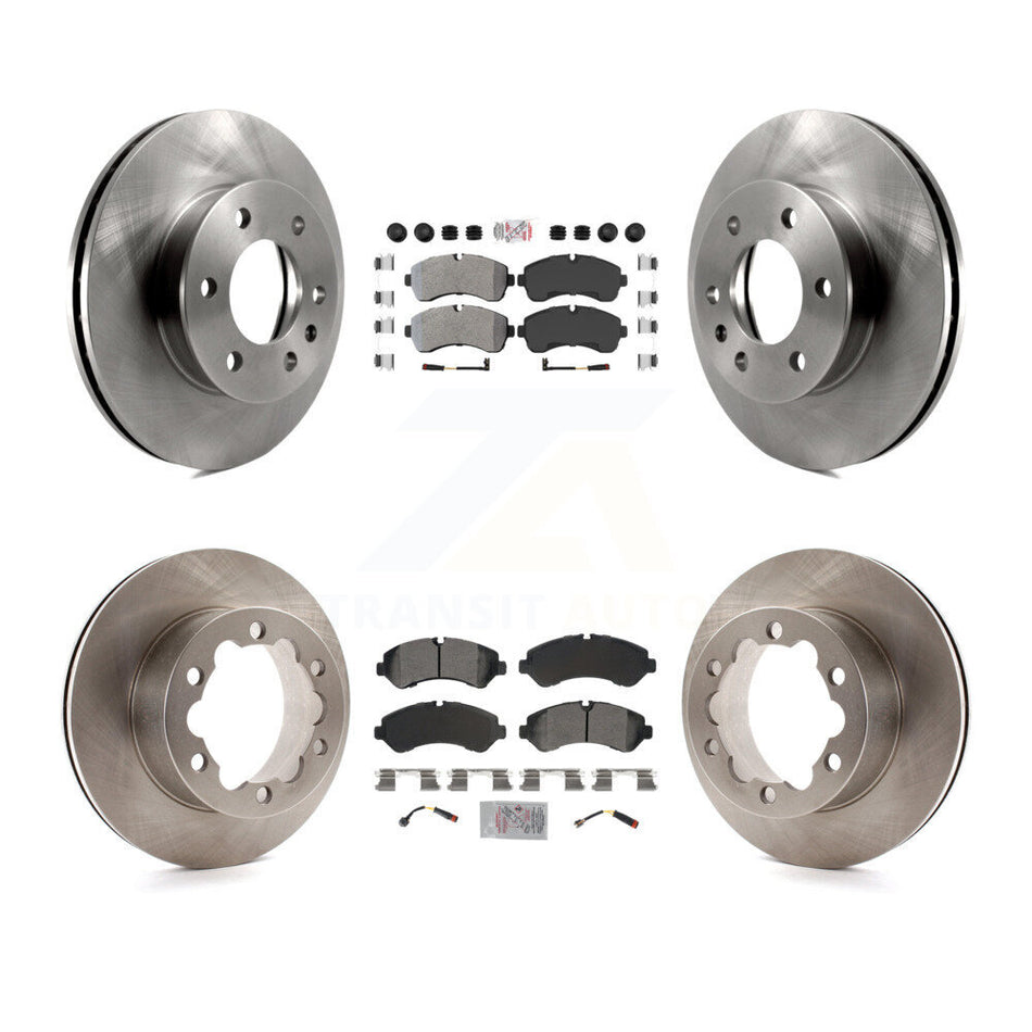 Front Rear Semi-Metallic Pad Brake Rotors Kit For Mercedes-Benz Sprinter 3500 4500 3500XD K8A-107373