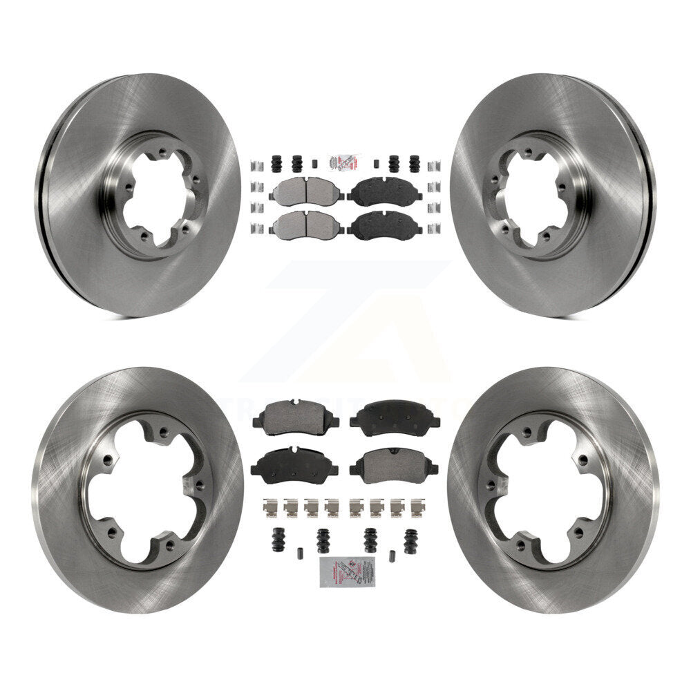 Front Rear Semi-Metallic Pad Brake Rotor Kit For Ford Transit-250 Transit-150 Transit-350 K8A-107374