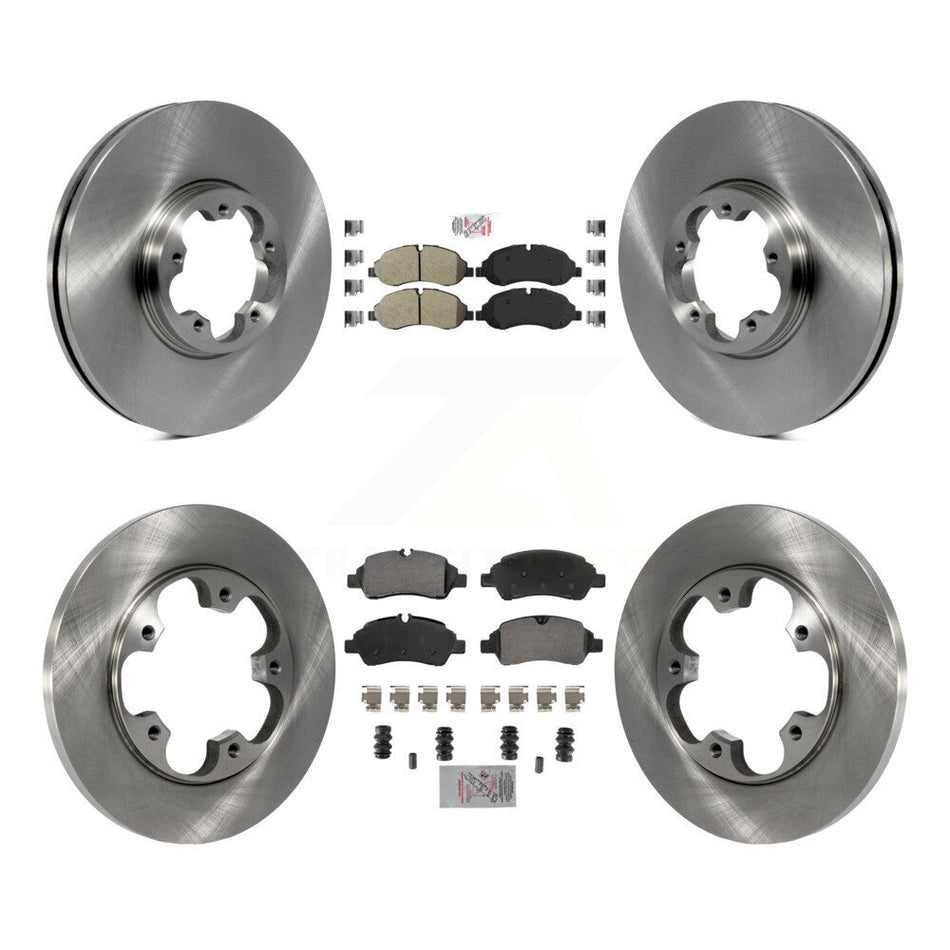Front Rear Semi-Metallic Pad Brake Rotor Kit For Ford Transit-250 Transit-150 Transit-350 K8A-107375