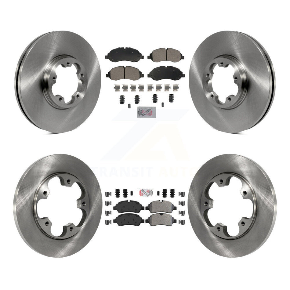 Front Rear Semi-Metallic Pad Brake Rotor Kit For Ford Transit-250 Transit-150 Transit-350 K8A-107377