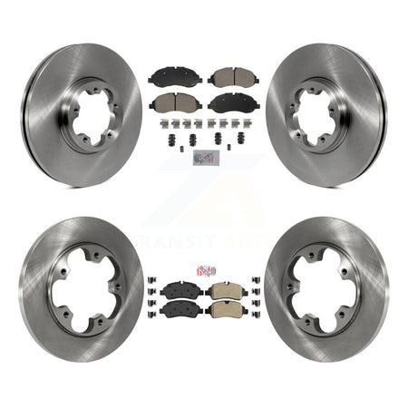 Front Rear Semi-Metallic Pad Brake Rotor Kit For Ford Transit-250 Transit-150 Transit-350 K8A-107378