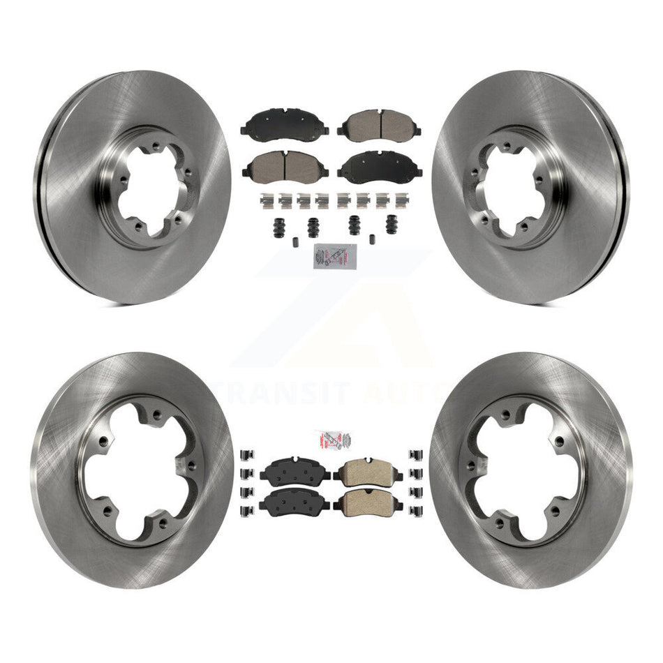 Front Rear Semi-Metallic Pad Brake Rotor Kit For Ford Transit-250 Transit-150 Transit-350 K8A-107378
