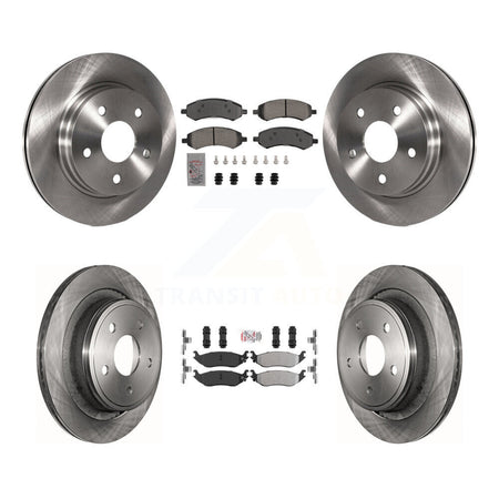 Front Rear Semi-Metallic Pad & Brake Rotors Kit For Ram 1500 Classic Dodge Chrysler Aspen K8A-107384