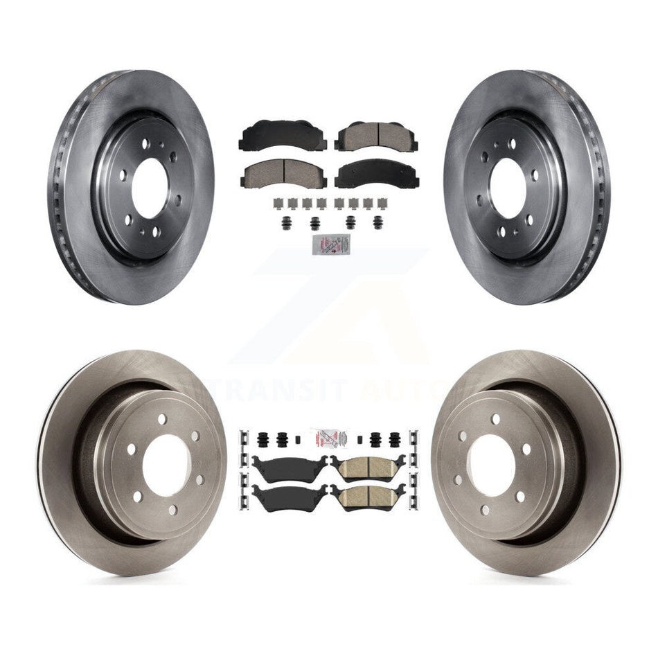 Front Rear Ceramic Pads And Disc Brake Rotors Kit For Ford F-150 K8A-107392