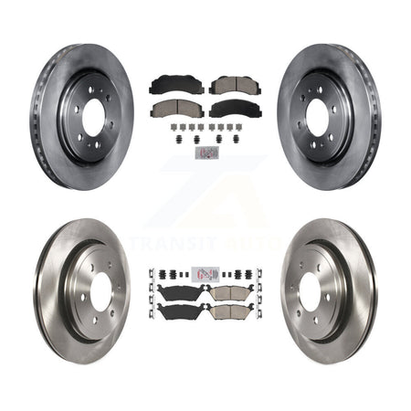 Front Rear Ceramic Pad & Brake Rotor Kit For 15-17 Ford F-150 With Electric Parking K8A-107397