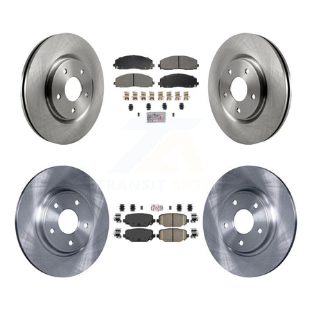 Front Semi-Metallic Rear Ceramic Pad Brake Rotor Kit For Dodge Grand Caravan Journey Town K8A-107413
