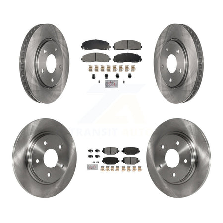 Front Rear Semi-Metallic Pads And Disc Brake Rotors Kit For Dodge Grand Caravan K8A-107417