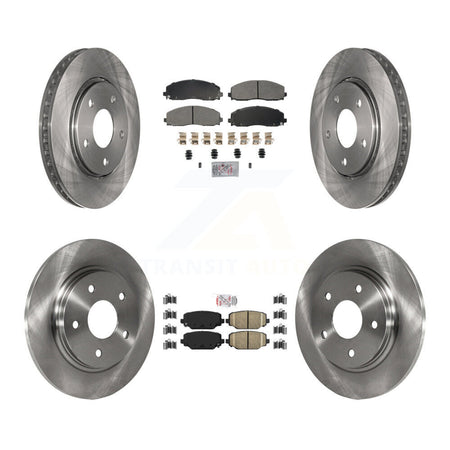 Front Semi-Metallic Rear Ceramic Pads And Disc Brake Rotors Kit For Dodge Grand Caravan K8A-107419