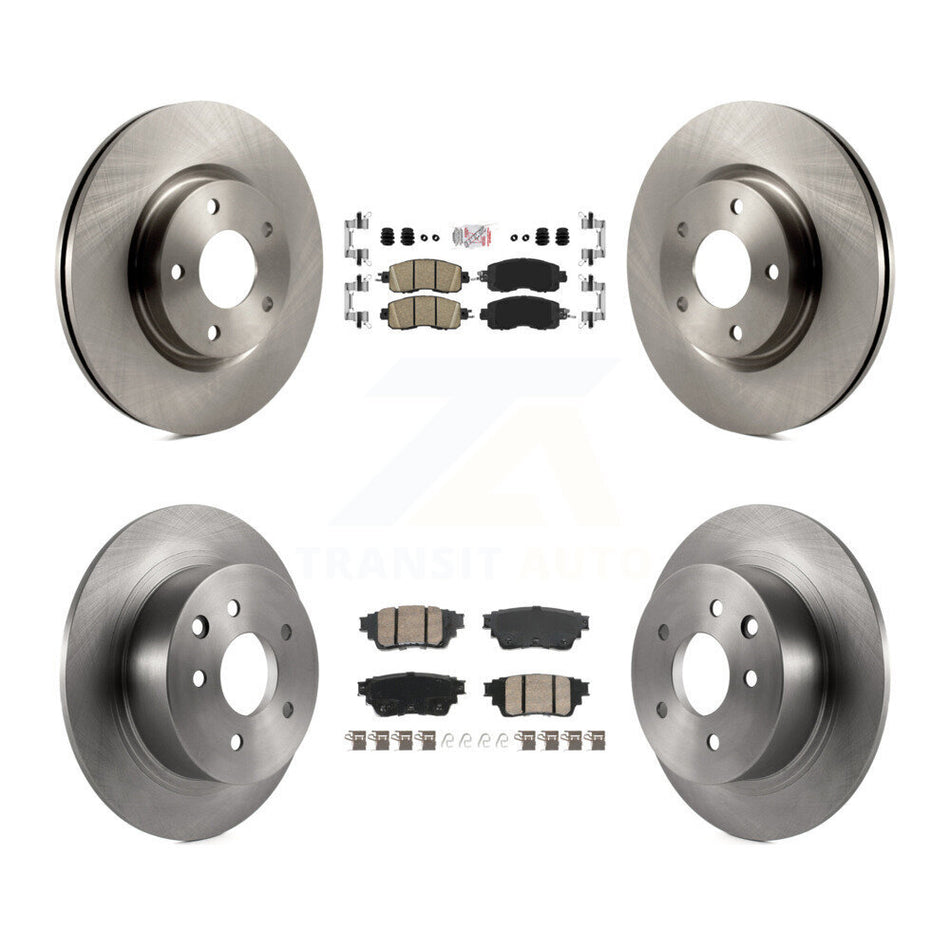 Front Rear Ceramic Pad Brake Rotors Kit For 19-20 Nissan Altima With Manual Parking K8A-107420