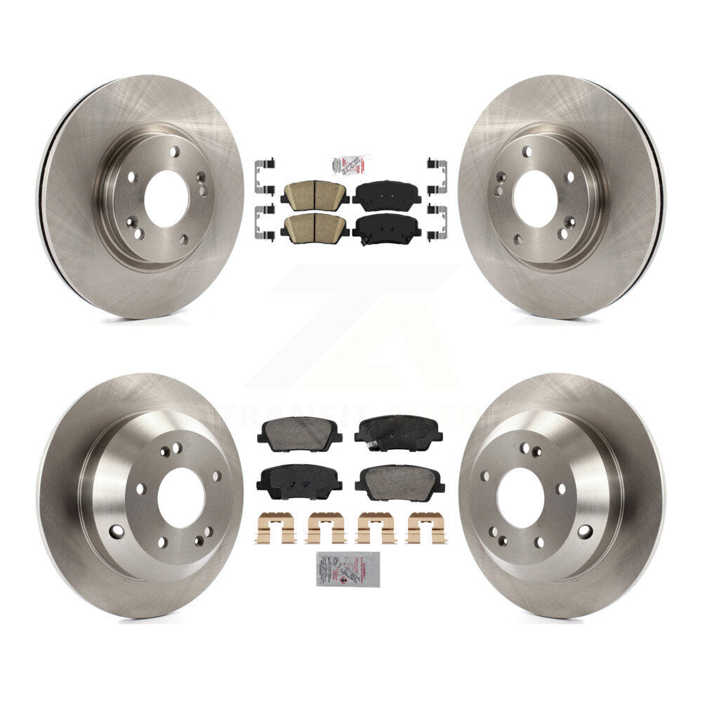 Front Rear Ceramic Pads And Disc Brake Rotors Kit For Hyundai Santa Fe Kia Sorento K8A-107425