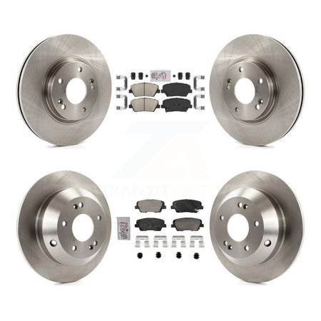 Front Rear Ceramic Pads And Disc Brake Rotors Kit For Hyundai Santa Fe Kia Sorento K8A-107426