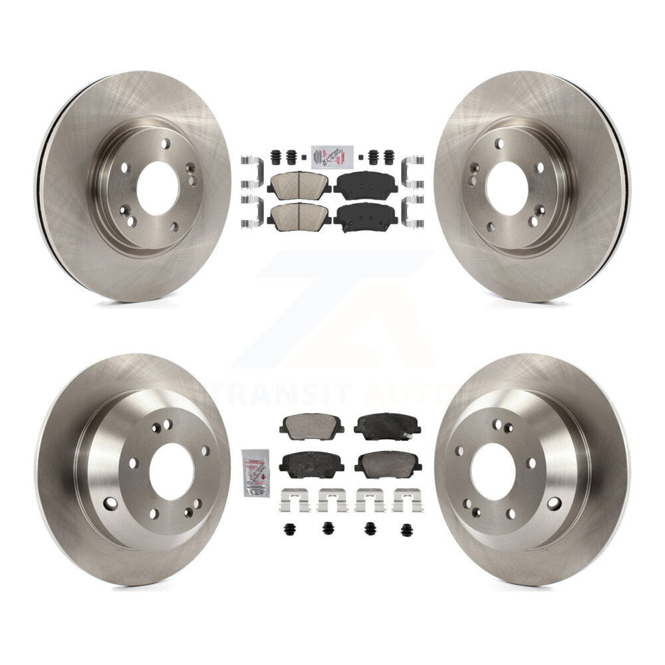Front Rear Ceramic Pads And Disc Brake Rotors Kit For Hyundai Santa Fe Kia Sorento K8A-107426