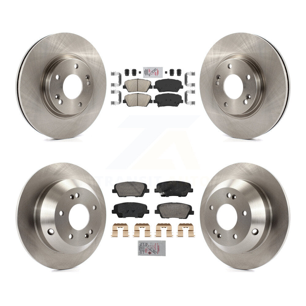 Front Rear Ceramic Pads And Disc Brake Rotors Kit For Hyundai Santa Fe Kia Sorento K8A-107427