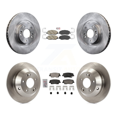 Front Rear Ceramic Pads And Disc Brake Rotors Kit For 2013-2016 Hyundai Santa Fe XL 3.3L K8A-107430