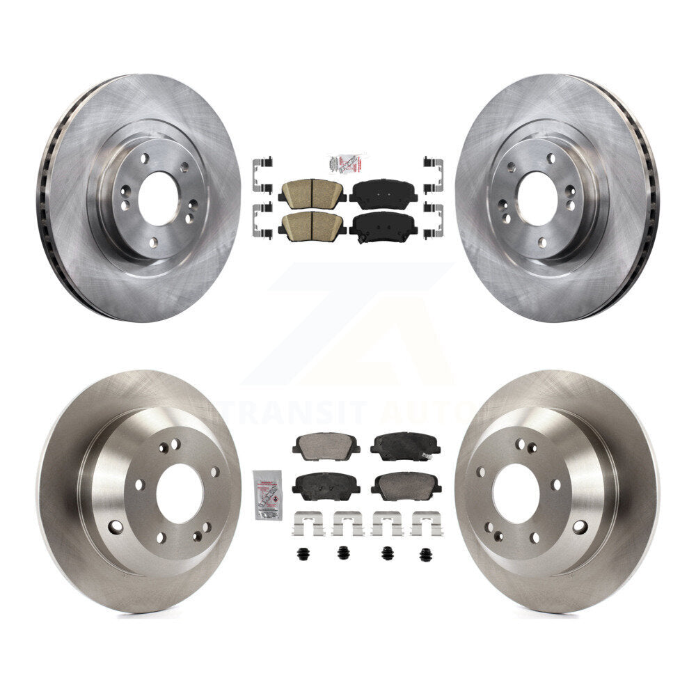 Front Rear Ceramic Pads And Disc Brake Rotors Kit For Hyundai Santa Fe Sport Kia Sorento K8A-107432