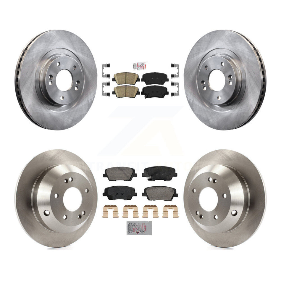 Front Rear Ceramic Pads And Disc Brake Rotors Kit For Hyundai Santa Fe Sport Kia Sorento K8A-107433