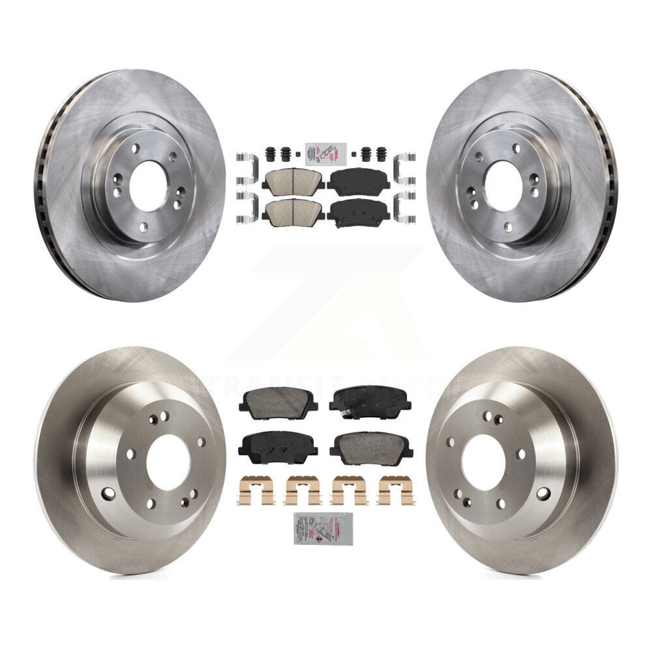 Front Rear Ceramic Pads And Disc Brake Rotors Kit For Hyundai Santa Fe Sport Kia Sorento K8A-107435