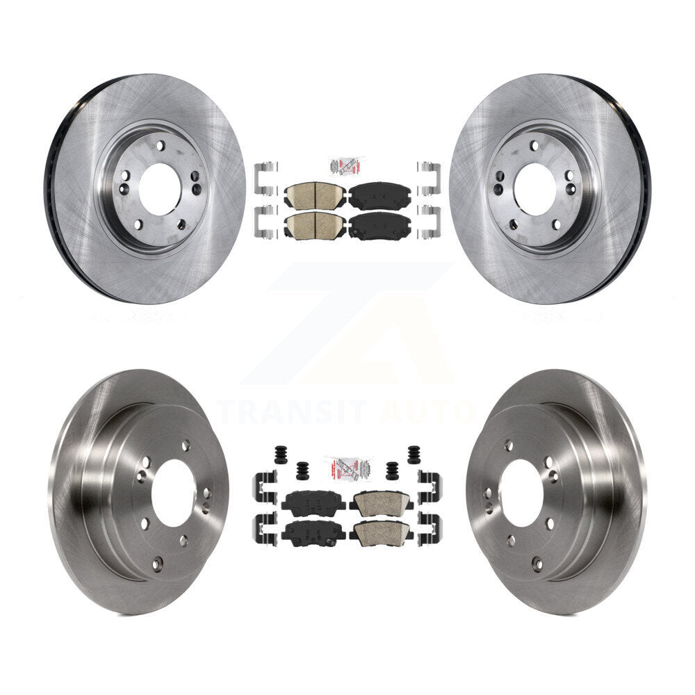 Front Rear Ceramic Pads And Disc Brake Rotors Kit For 2010 Hyundai Azera To 07 06 09 K8A-107440
